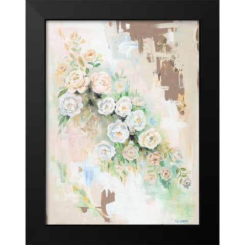 Spring Flowers Black Modern Wood Framed Art Print by Clumeck, Alana
