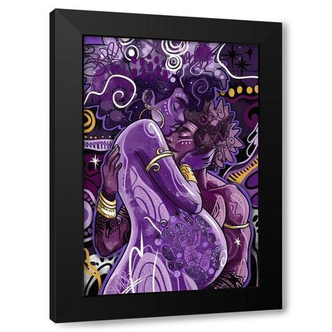 Divine Protection Black Modern Wood Framed Art Print by Copeland, Justin