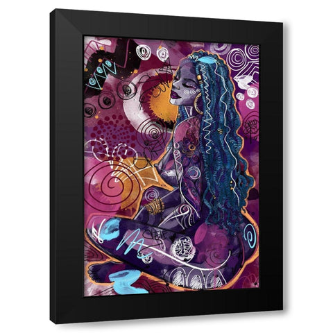 Tahiya Black Modern Wood Framed Art Print by Copeland, Justin
