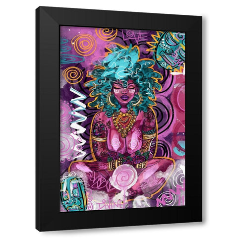 Ayomide Black Modern Wood Framed Art Print by Copeland, Justin