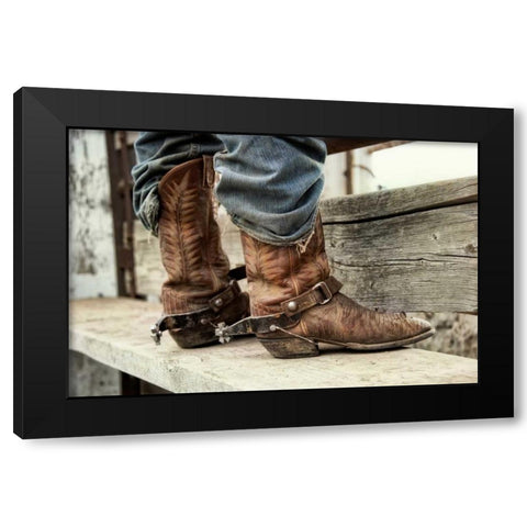 Like a Second Skin Black Modern Wood Framed Art Print by Dearing, Lisa