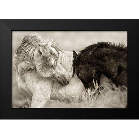 The Long Goodbye Black Modern Wood Framed Art Print by Dearing, Lisa