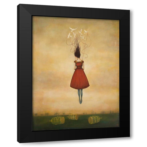 Suspension of Disbelief Black Modern Wood Framed Art Print by Huynh, Duy