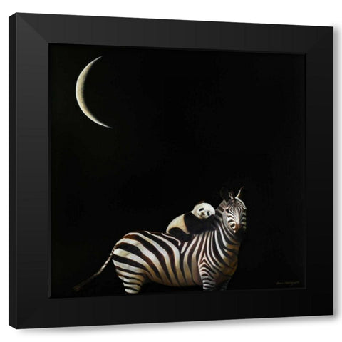 Safe Passage No. 2 Black Modern Wood Framed Art Print by Hollingsworth, Karen