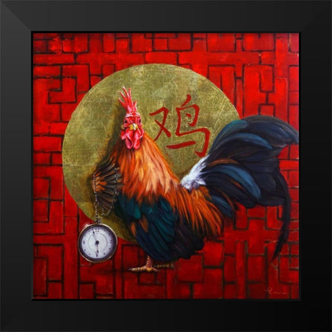 Keeper of Time Black Modern Wood Framed Art Print by Heffernan, Lucia