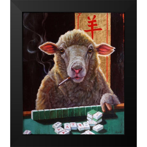 Principle for Life Black Modern Wood Framed Art Print by Heffernan, Lucia