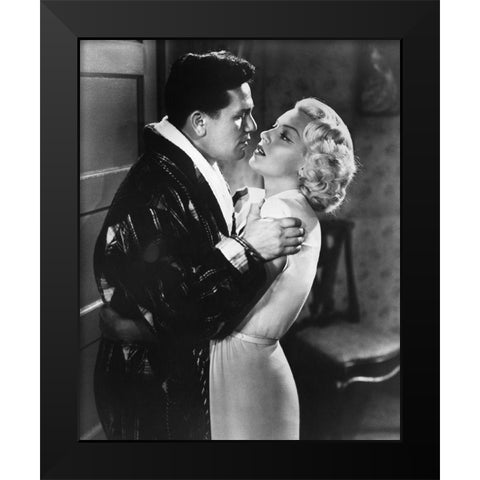 Lana Turner 1946 The Postman Always Rings Twice A Black Modern Wood Framed Art Print by Unknown