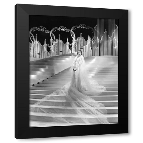 MGM 1937 Rosalie Starring Eleanor Powell Black Modern Wood Framed Art Print with Double Matting by Unknown