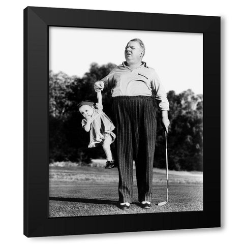 Daddy Day-Care Black Modern Wood Framed Art Print by Unknown