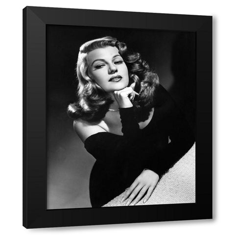 Rita Hayworth Gilda 1946 Black Modern Wood Framed Art Print by Unknown