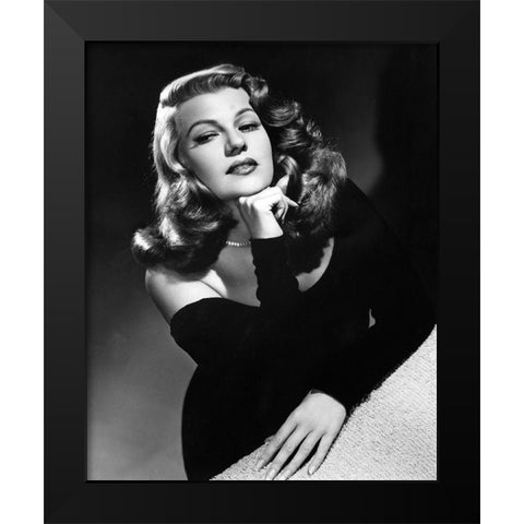 Rita Hayworth Gilda 1946 Black Modern Wood Framed Art Print by Unknown