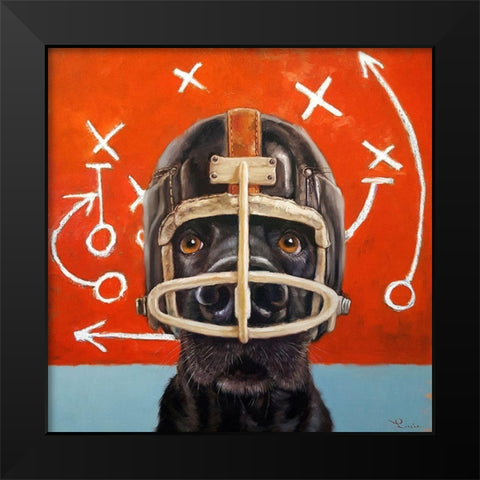 Rookie Black Modern Wood Framed Art Print by Heffernan, Lucia