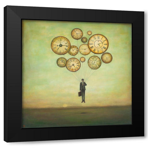 Waiting for Time to Fly Black Modern Wood Framed Art Print with Double Matting by Huynh, Duy