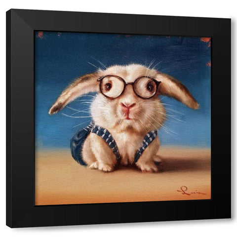 Back to school Black Modern Wood Framed Art Print with Double Matting by Heffernan, Lucia