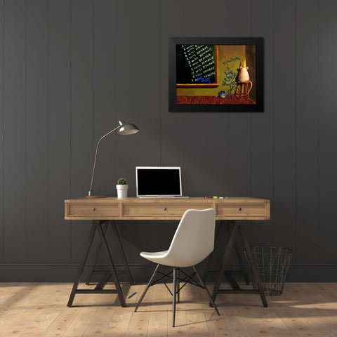 Actions Have Consequences Black Modern Wood Framed Art Print by Heffernan, Lucia