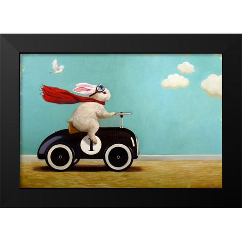 Road Trip Black Modern Wood Framed Art Print by Heffernan, Lucia