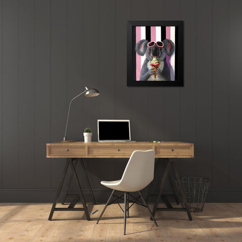 Icy Treat Black Modern Wood Framed Art Print by Heffernan, Lucia