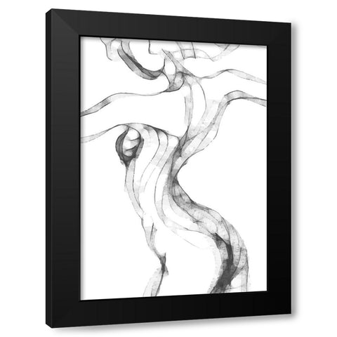 Figurative Woman II Black Modern Wood Framed Art Print by Incado