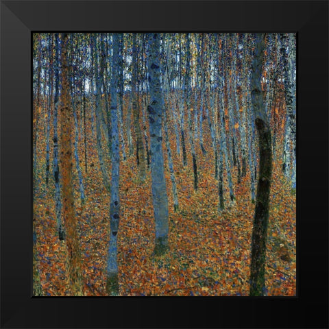 Beech Grove I Black Modern Wood Framed Art Print by Klimt, Gustav