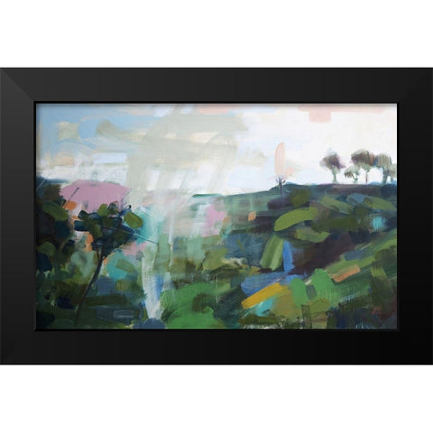 India No. 6 Black Modern Wood Framed Art Print by Moulton, Angela