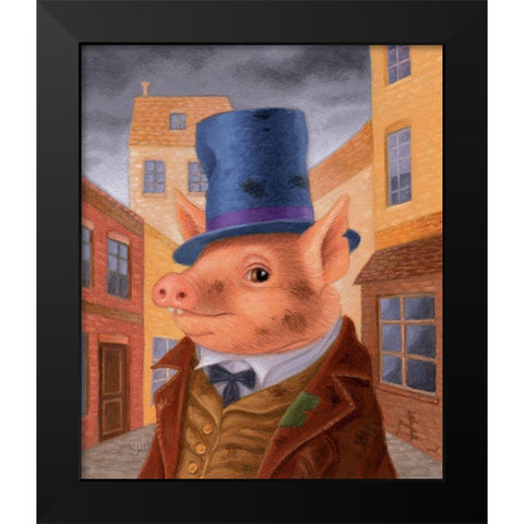 Dawkins Black Modern Wood Framed Art Print by Matarazzo, Gina