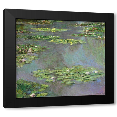 Nymphe as, 1905 Black Modern Wood Framed Art Print by Monet, Claude