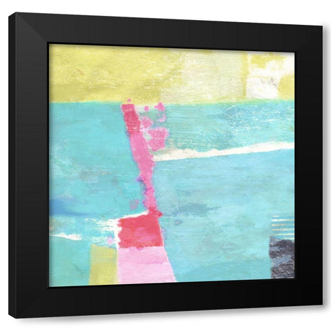 Beach Ball No. 2 Black Modern Wood Framed Art Print by Nicoll, Suzanne