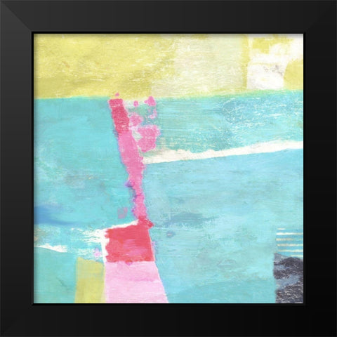 Beach Ball No. 2 Black Modern Wood Framed Art Print by Nicoll, Suzanne