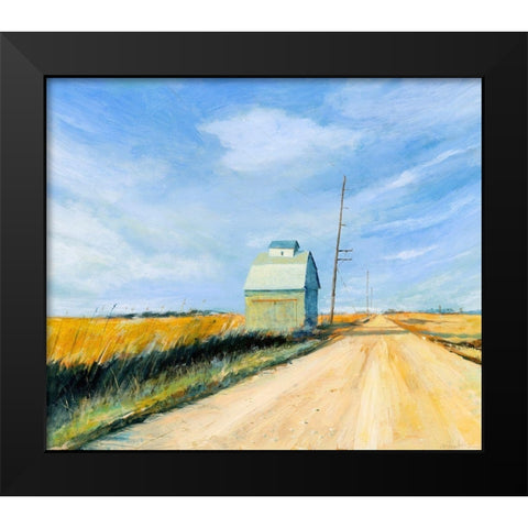 Open Road Black Modern Wood Framed Art Print by Paraskevas, Michael