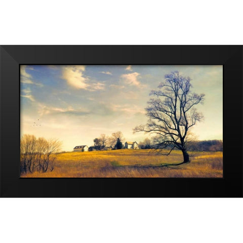 When I Come Back Black Modern Wood Framed Art Print by Rivera, John