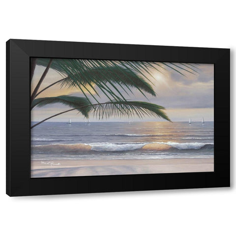 Paradisio Black Modern Wood Framed Art Print by Romanello, Diane