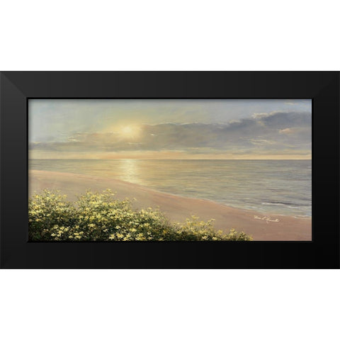 Peaceful Waters Black Modern Wood Framed Art Print by Romanello, Diane