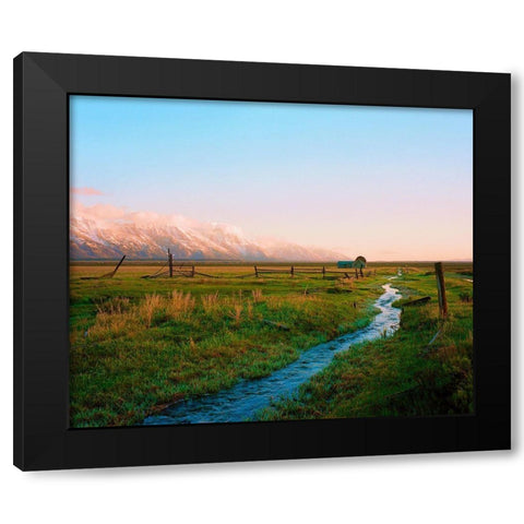 Home On The Range Black Modern Wood Framed Art Print by Rapson, Sol