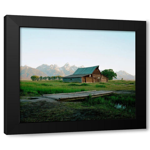 Wyoming Summer Black Modern Wood Framed Art Print by Rapson, Sol