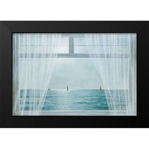Morning View Black Modern Wood Framed Art Print by Romanello, Diane