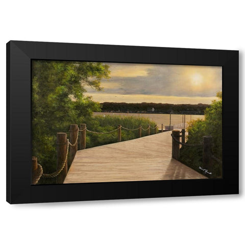 Almost There Black Modern Wood Framed Art Print by Romanello, Diane