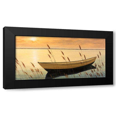 Trading Places Black Modern Wood Framed Art Print by Romanello, Diane