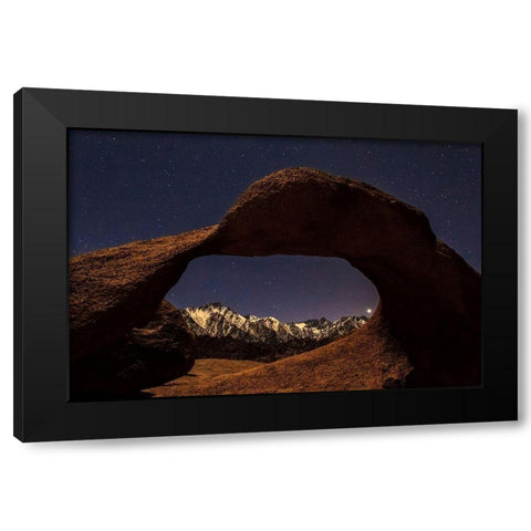 Venus Through Mobius Arch Black Modern Wood Framed Art Print by Severn, Shawn/Corinne