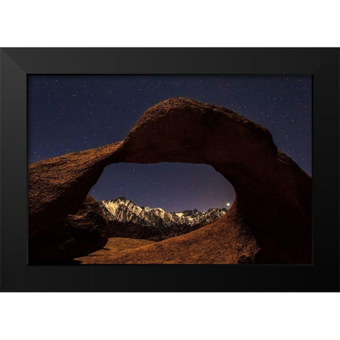 Venus Through Mobius Arch Black Modern Wood Framed Art Print by Severn, Shawn/Corinne