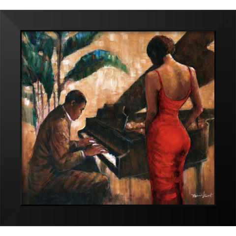 Enchanting Keys Black Modern Wood Framed Art Print by Stewart, Monica