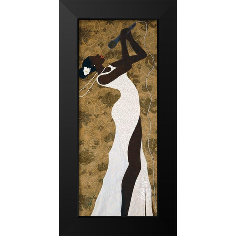 Center Stage Black Modern Wood Framed Art Print by Stephens, Phyllis
