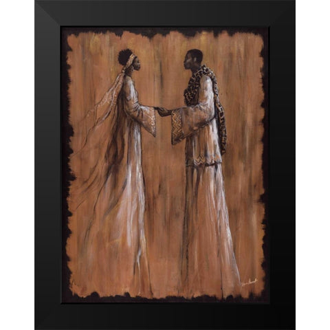 Promise Black Modern Wood Framed Art Print by Stewart, Monica
