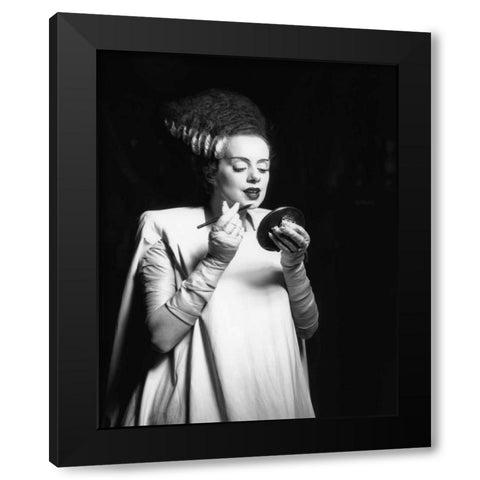 Even Monsters Need a Date Black Modern Wood Framed Art Print with Double Matting by Unknown