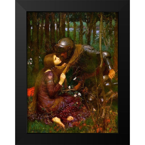 The Beautiful Lady without Pity, 1893 Black Modern Wood Framed Art Print by Waterhouse, John William