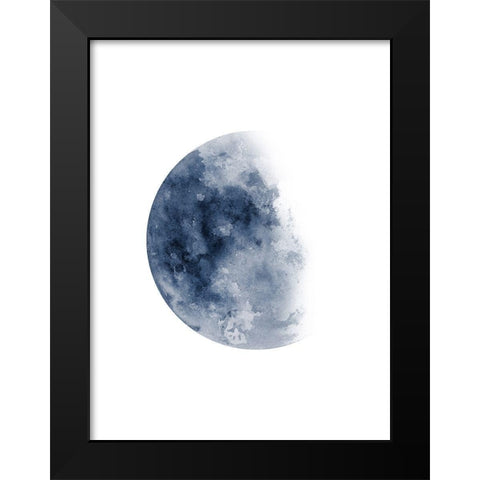 Blue Moon Waning No. 1 Black Modern Wood Framed Art Print by Wong, Brandon