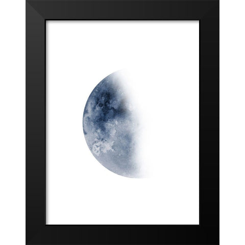 Blue Moon Waning No. 2 Black Modern Wood Framed Art Print by Wong, Brandon