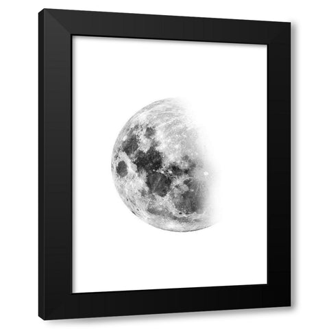 Moon Waning No. 1 Black Modern Wood Framed Art Print by Wong, Brandon