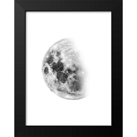 Moon Waning No. 1 Black Modern Wood Framed Art Print by Wong, Brandon