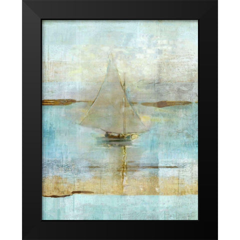 Sailing In Dusk Black Modern Wood Framed Art Print by Wiley, Marta