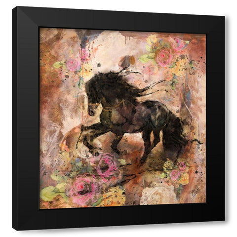 Gallup Black Modern Wood Framed Art Print with Double Matting by Wiley, Marta